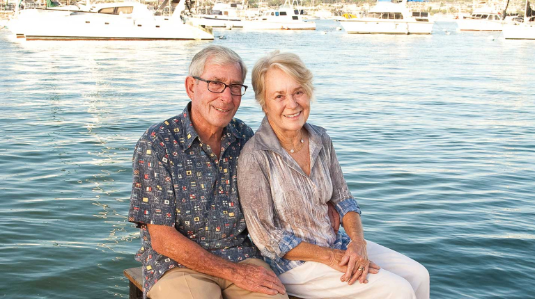 Alumnus Tod White and his wife Linda