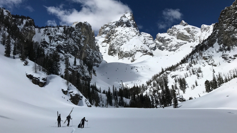 Image of Delta Lake research site in Grand Teton National Park