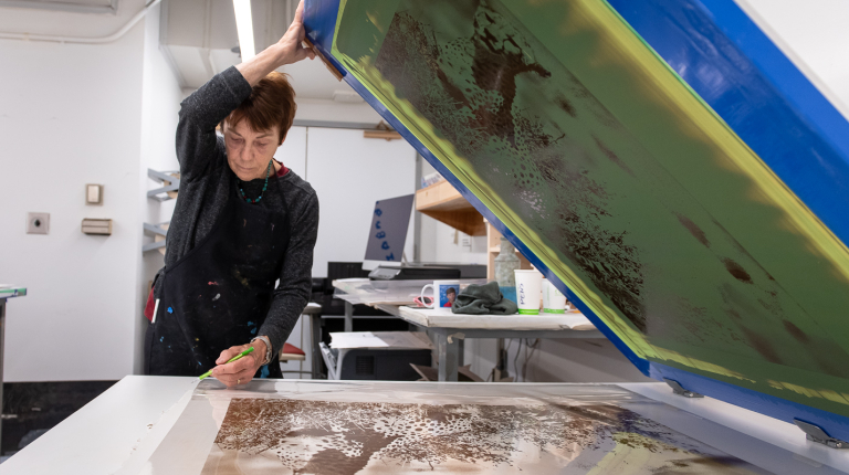 Occidental College art professor and artist Linda Lyke