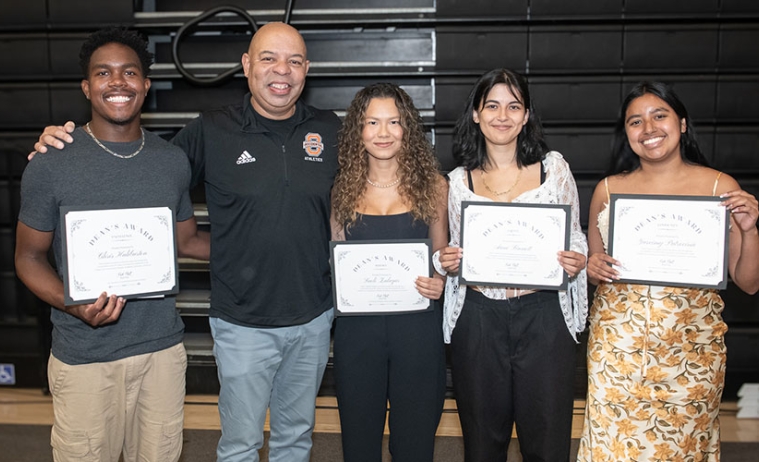 Occidental College's four Dean's Award winners for 2024