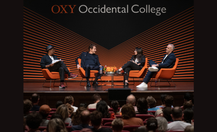 Alumni Bob Johnson, John Branca, Ramona Gonzalez, and Ian Montone discuss the music industry