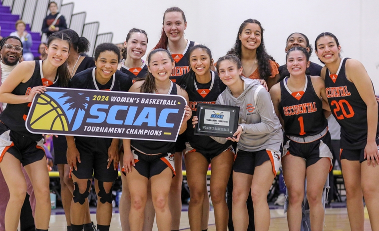 Occidental Women's Basketball Team_SCIAC Tournament Champions