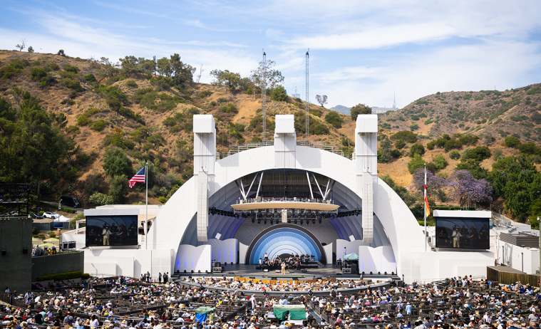 LA County High School for the Arts performs at Day 1 of the Blue Note Jazz Festival at the Hollywood Bowl on June 14, 2025.