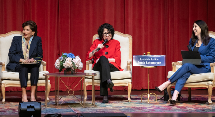 Left to right: Justices Mary Murguia, Sonia Sotomayor, and Patricia Guerrero 