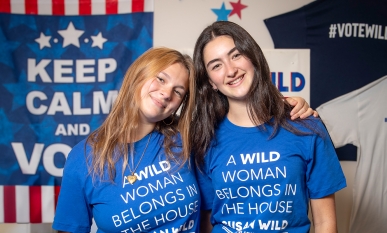 Campaign Semester participants Cady Carr '27 and Rachel Obbard '27
