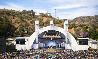 LA County High School for the Arts performs at Day 1 of the Blue Note Jazz Festival at the Hollywood Bowl on June 14, 2025.