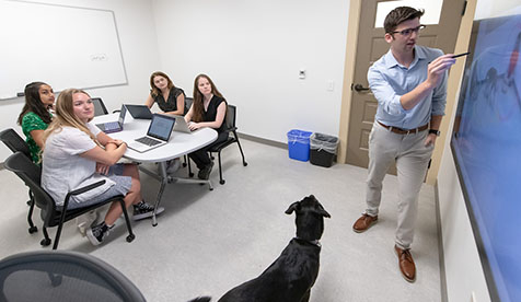 Occidental students in a classroom