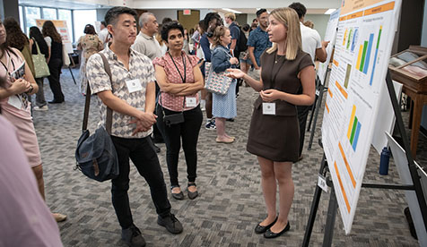Occidental students presenting research findings