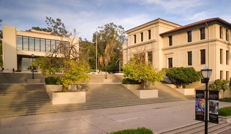Front stairs to AGC building on campus