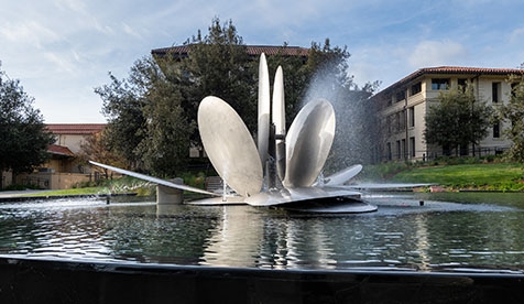 Gilman fountain by daylight