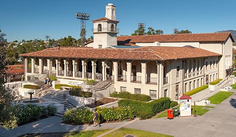 View of Johnson Student Center