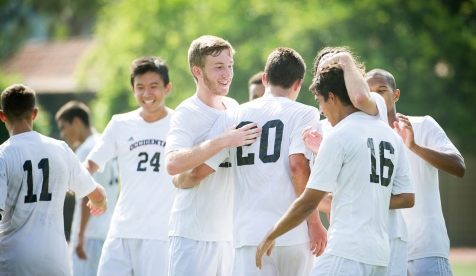 Oxy soccer players on the field