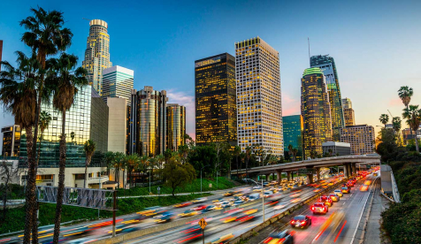 Scene of downtown Los Angeles
