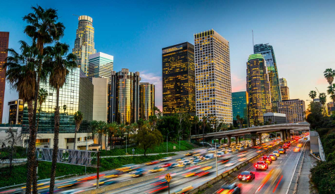 Scene of downtown Los Angeles