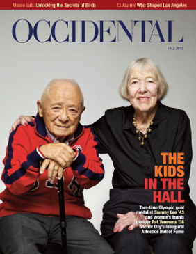 A portrait of an elderly couple. Cover story: The Kids in th