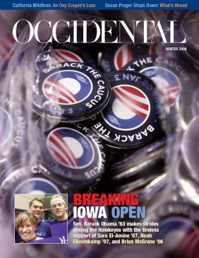 A plastic bag full of pins that read "Barack the Caucus: Iow
