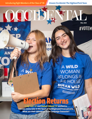 Cover of Fall 2024 issue of Occidental Magazine