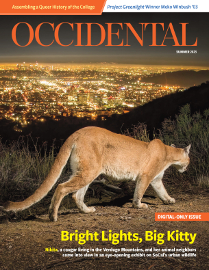 cover image of the Summer 2023 magazine issue featuring P22 the mountain lion