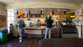 photo of students in the green bean