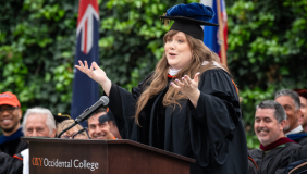 Lindy West '04 delivers 2024 Commencement address at Occidental College