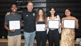 Occidental College's four Dean's Award winners for 2024