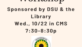 DIY Tactile Map Workshop Oct. 22 7:30 p.m. in CMS