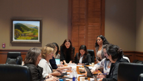 A group discussing at the CHANGE Conference