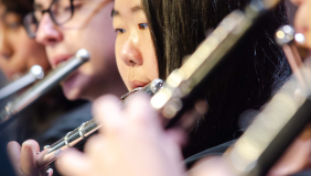 students playing flute