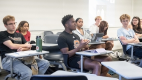 Students in a classroom