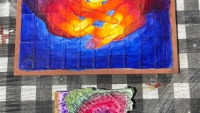paintings on ceramic tile