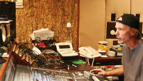 Michael Lloyd Working at a Mixing Desk