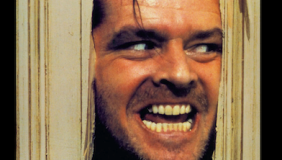 The Haunted Library flyer with Jack Nicholson from The Shining