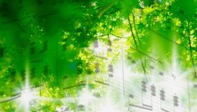 Music and nature graphic