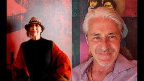 Two side by side images of Isabel and Francisco 
