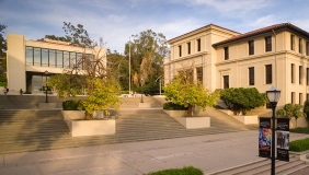 Front stairs to AGC building on campus