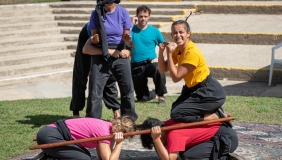 Photo of the cast of The Good, the Bad and the Ugly Duckling, Occidental Children's Theater