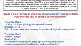 Image for Mass Spectrometry and Proteomics Workshops