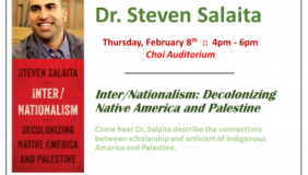 Image for Dr. Steven Salaita Guest Lecture Inter/Nationalism