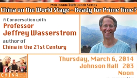 Image for Professor Jeff Wasserstrom:  China on the World St