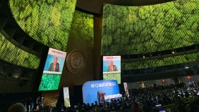 Speakers at the Climate Action Summit at the UN