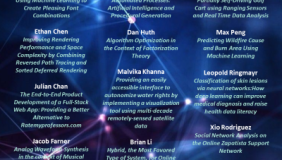 Event poster for Computer Science senior comps presentations