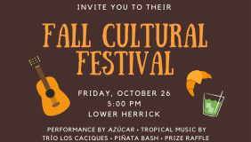 Poster for Fall Cultural Festival