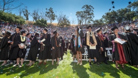 Commencement scene