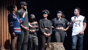 Oxy students at the Apollo Night performance