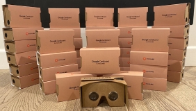 Google cardboard VR headsets
