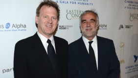 Pictured left to right: Ted Braun and Luis Moreno Ocampo