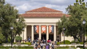 Occidental College's iconic Thorne Hall