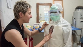 Occidental Prof. Mary Beth Heffernan in Liberia