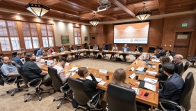 Workshop session in Oxy's Cushman Board Room (Photo: USC Global Health)