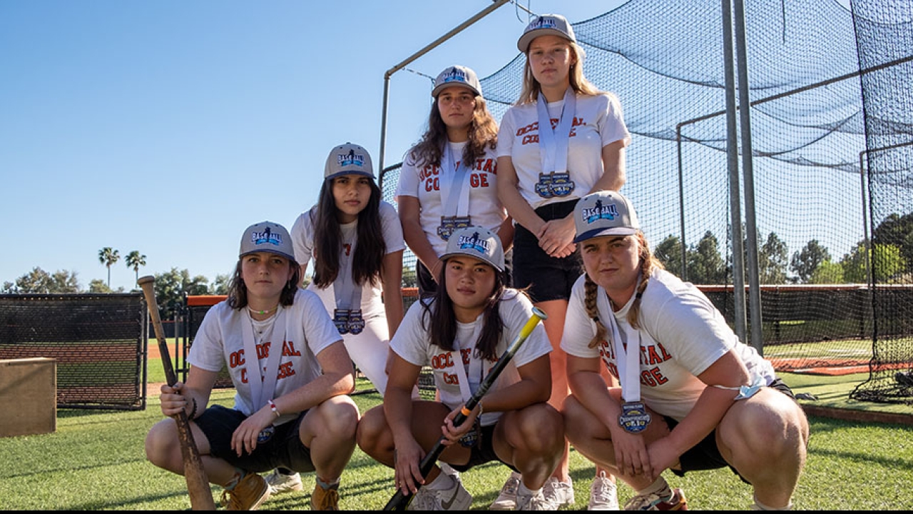 From the Occidental Oxy Womxn’s Baseball Cracks Smiles and Breaks